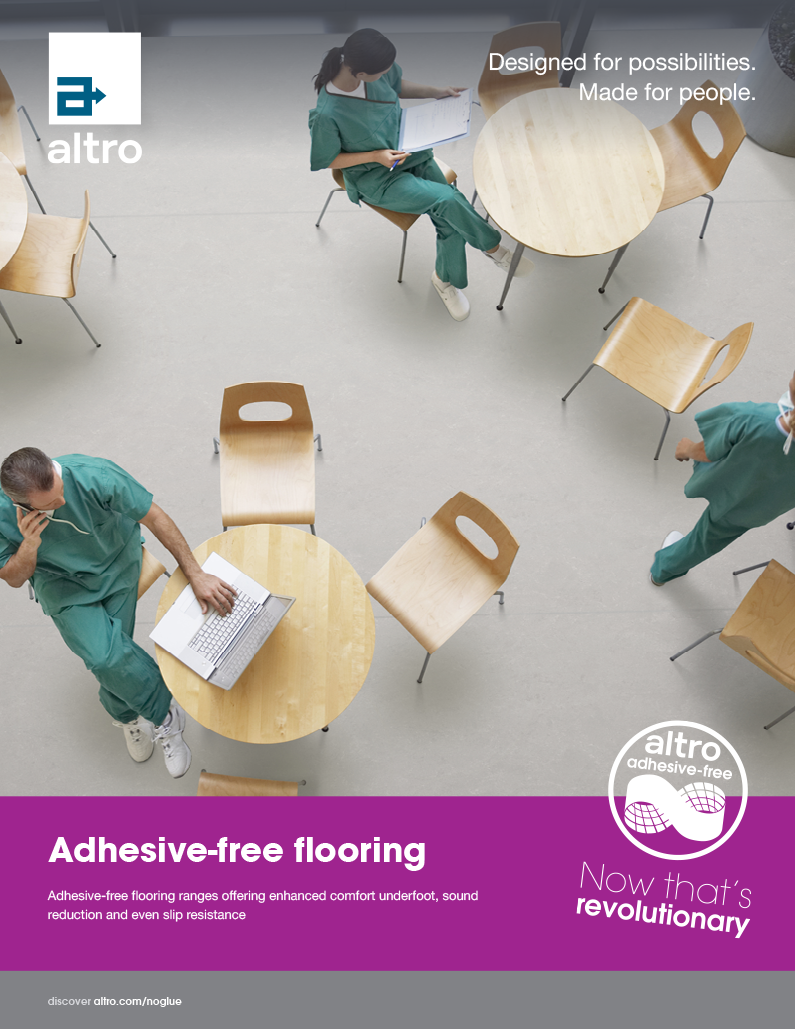 Adhesive-free flooring from Altro brochure
