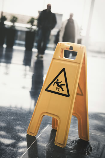 The law requires that floors must not be slippery, so they put people's safety at risk
