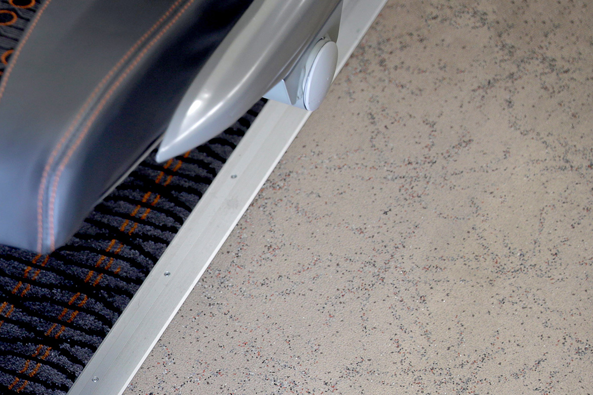 Altro Transflor Met in a custom colour design for the first class of a Grand Central intercity train