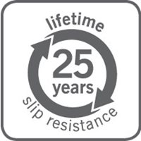 25-years sustained slip-resistance logo