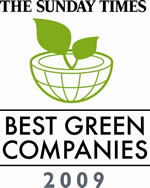 The Sunday Times Best Green Companies 2009