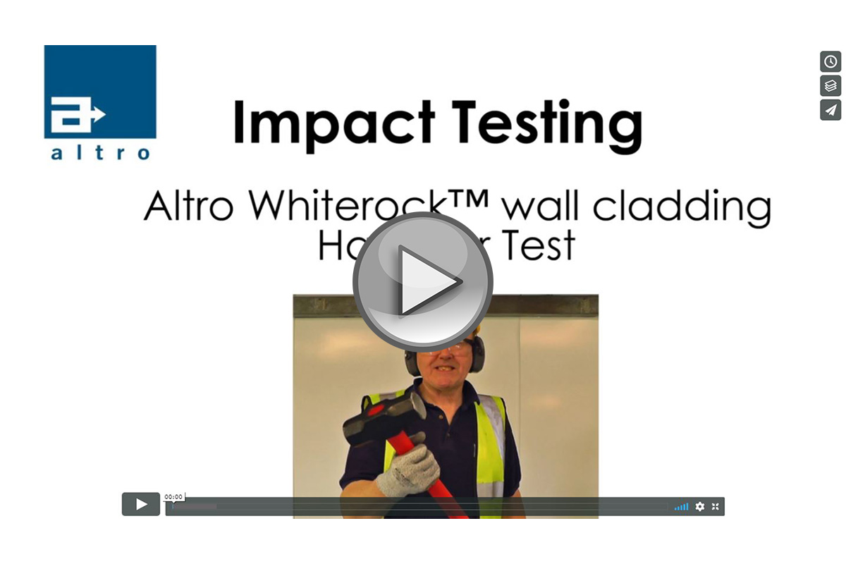Image from walls impact testing video