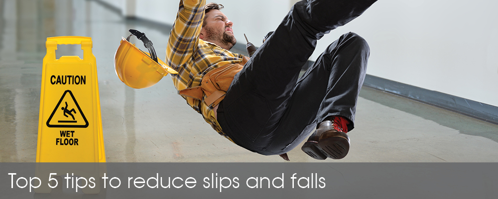 The top 5 ways to reduce slips and falls in a building