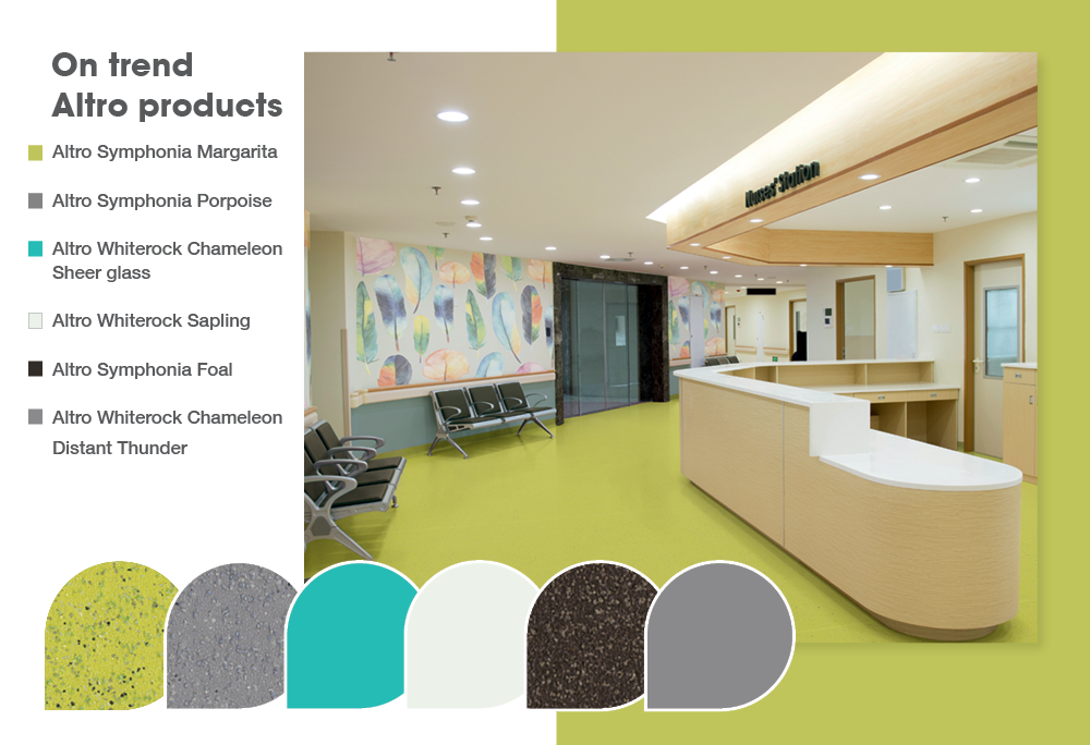 On trend Altro products color card